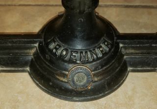 Vintage Henry Troemner Cast Iron Scale Model No 3 w/ 4 lb.  Weight 6 Lb Capacity 7