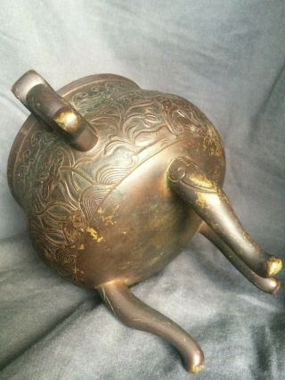 Antique 18th / 19th Century Chinese Bronze Incense Censer Burner 6