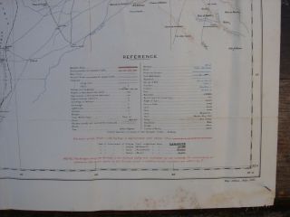 ANTIQUE MAP OF SYRIA / HAIFA WAR OFFICE JULY 1915 5