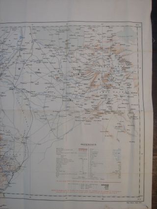 ANTIQUE MAP OF SYRIA / HAIFA WAR OFFICE JULY 1915 6