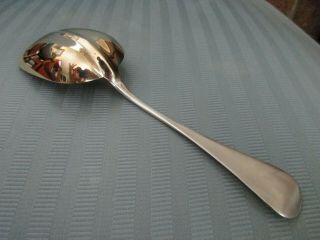WOOD & HUGHES Serving SPOON Hammered AESTHETIC Gold Wash STERLING SILVER.  925 NM 8