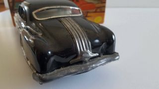 Vintage 1950 ' s friction tin toy car,  black color 2