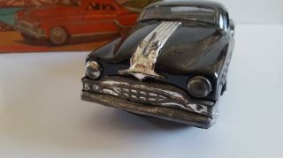 Vintage 1950 ' s friction tin toy car,  black color 3