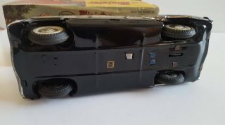 Vintage 1950 ' s friction tin toy car,  black color 5