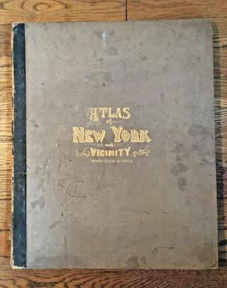 1867 Atlas " York And Vicinity " By Beers Ellis Goule Maps Etc.