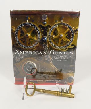 Rare Antique 1800s Solomon Andrews Bank Safety Vault Brass Lock Bit Key 1/10
