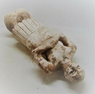 Extremely Rare Ancient Near Eastern Terracotta Worshipper Statuette 3000bce