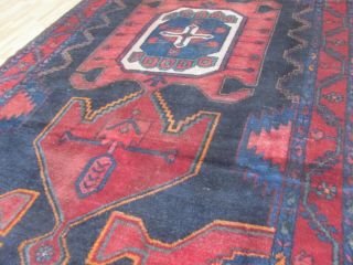 A BRILLIANT OLD HANDMADE KOLIYE HAMEDAN ORIENTAL RUG (225 x 120 cm) 7