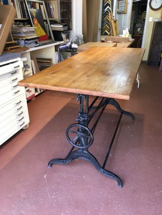 Industrial Drafting Table Vintage Dietzgen