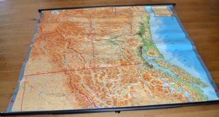VTG GEO - INSTITUT 3D Large Scale Relief School Map Pacific Northwest GMBH Co.  5x6 2