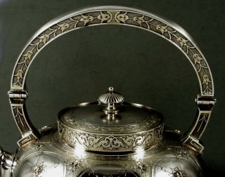 Gorham Sterling Tea Set Tea Kettle & Stand 1881 Museum 6