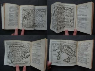 1729 Limiers Atlas La Science Personnes de la cour / engravings,  Delisle maps 11