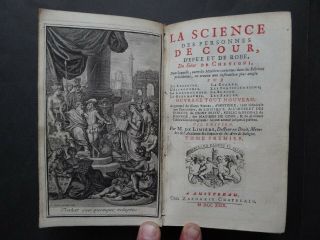 1729 Limiers Atlas La Science Personnes de la cour / engravings,  Delisle maps 3