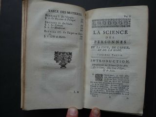 1729 Limiers Atlas La Science Personnes de la cour / engravings,  Delisle maps 6