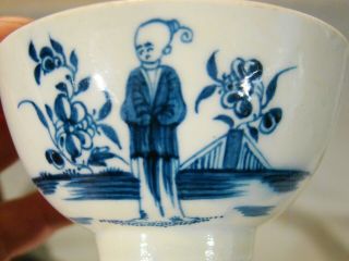 18th Century Caughley Thomas Turner Salopian Mandarin Boy Tea Bowl 1780 - 1785