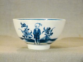18th Century Caughley Thomas Turner Salopian Mandarin Boy Tea Bowl 1780 - 1785 2