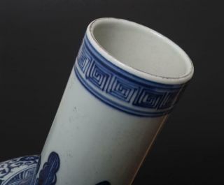 Antique Chinese Porcelain Blue and White Vase With Kylin - 40cm 5