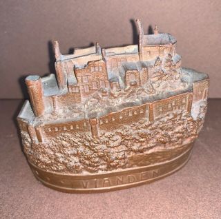 souvenir building metal Castle of Vianden / Luxembourg see descript.  RARITY 4