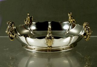 English Sterling Silver Gilt Bowl 1978 Garrard - Royal Jewelers