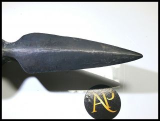 Very Rare Anglo - Norman Rear Spear - Spiked Battle Axe Fully Conserved Very Fine 5