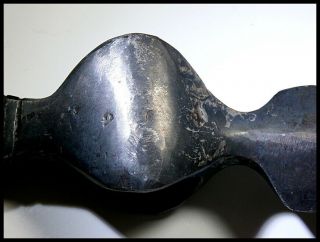 Very Rare Anglo - Norman Rear Spear - Spiked Battle Axe Fully Conserved Very Fine 9