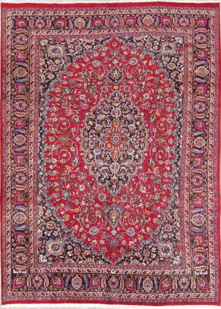 Spectacular Vintage Busy Pattern Floral Kashmar Persian Oriental Area Rug 8x11