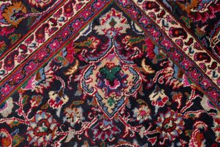 Spectacular Vintage Busy Pattern Floral Kashmar Persian Oriental Area Rug 8x11 9