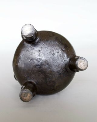 Chinese Antique Bronze Tripod Incense Burner Censer,  Qing dynasty C18th 7
