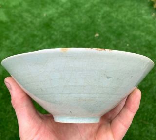 Very FINE AND RARE EARLY CHINESE QINGBAI BOWL WITH CARVED DECORATION 9