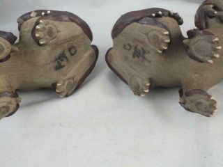 19TH C CHINESE SHIWAN TYPE STONEWARE LION DOGS 10