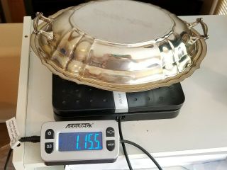 Gorham Sterling Silver Chippendale Covered Vegetable Dish 890 grams Not Scrap 10