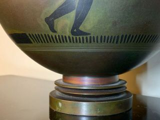 Rare Unique DINANDERIE GROOS & CHRISTENSEN,  DENMARK DECO URN PEGASUS GREEK THEME 12