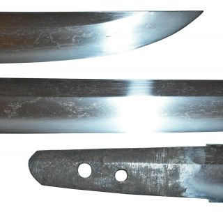 MINTY WWII Japanese Samurai Sword TANTO NIHONTO WW2 Shin Gunto KNIFE DAGGER 12