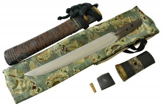 MINTY WWII Japanese Samurai Sword TANTO NIHONTO WW2 Shin Gunto KNIFE DAGGER 4