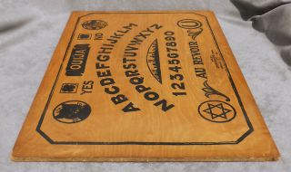 Antique OUIJA 1920 Game Board J.  M.  SIMMONS & CO Chicago OCCULT,  Picture of Witch 3