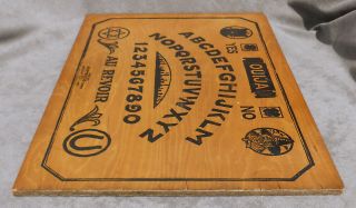 Antique OUIJA 1920 Game Board J.  M.  SIMMONS & CO Chicago OCCULT,  Picture of Witch 4