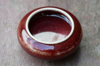 Chinese Qing Oxblood Sang - de - boeuf Brush Washer 5