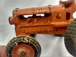 Arcade cast iron Toy Mccormick Deering Tractor & Trailer 265 - 0 10