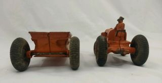 Arcade cast iron Toy Mccormick Deering Tractor & Trailer 265 - 0 6