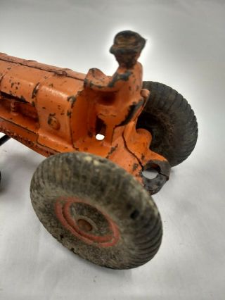 Arcade cast iron Toy Mccormick Deering Tractor & Trailer 265 - 0 7