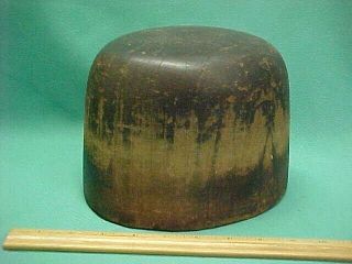 Vintage Liberty S.  P.  Co.  Wooden Hat Fedora Block Mold Form Millinery 7 7/8