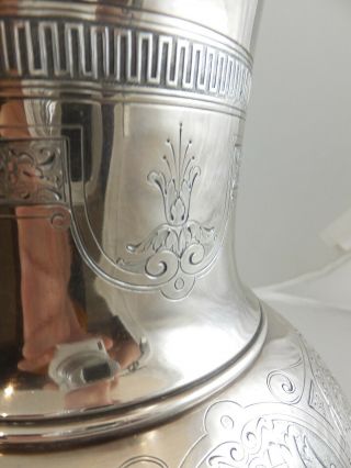 Tiffany Moore Period Gothic Engraved Sterling Pitcher 1866 153 years old 3