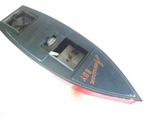 America Boy Electric Speed Race Boat W/robot Pilot Marx Steel & Tin Type Toy