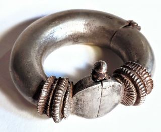 Antique Silver African Slave Bracelet