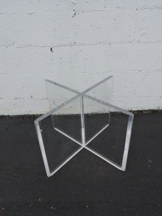 Mid Century Modern Lucite Acrylic Plexiglass Base Of Coffee Table 6916