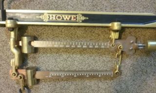 Vintage 1800 ' s Howe Wall Mount Scale Railroad 600 lb.  Balance Scale Restored 5
