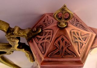 Exceptional WMF Secessionist Art Nouveau Copper Jug,  Pitcher 2