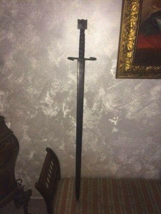 Rare venetian medieval schiavonesca war sword XV schiavona medieval sword rapier 5
