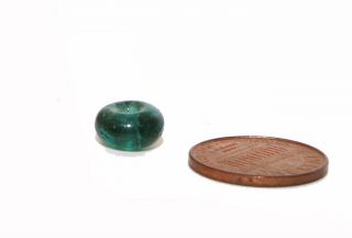 Mochica Pre Columbian Emerald Bead Rare Unique From Peru