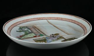 Chinese Republic Period Famille Rose Porcelain Plate Dish Export Qianlong Style 8